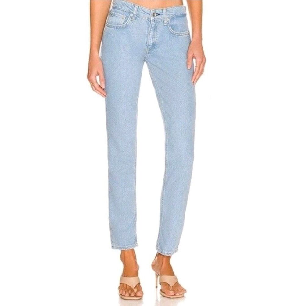 Rag & Bone Dre Low-Rise Boyfriend Jeans Women's Size 29 Blue Denim Light Wash